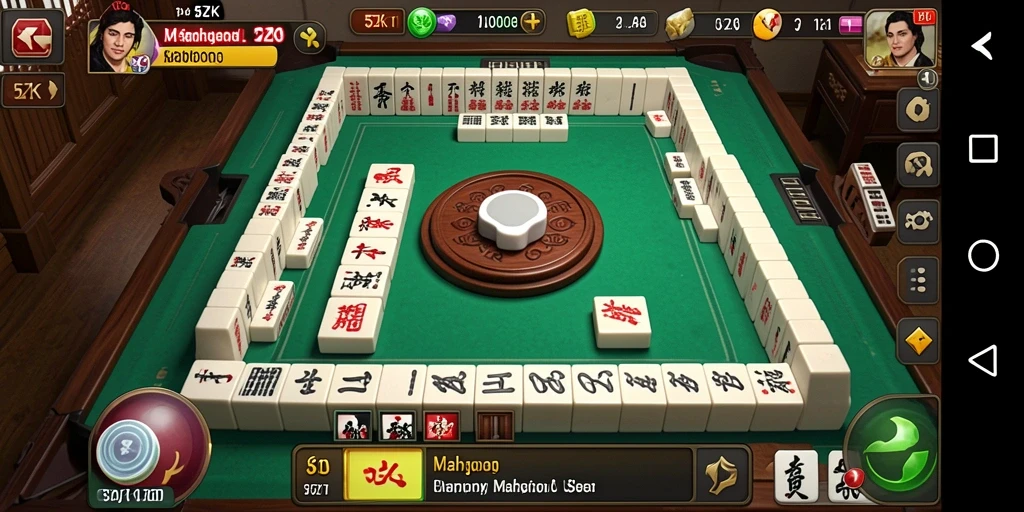 Screenshot gameplay 5ZK yang menunjukkan keseruan bermain Mahjong.