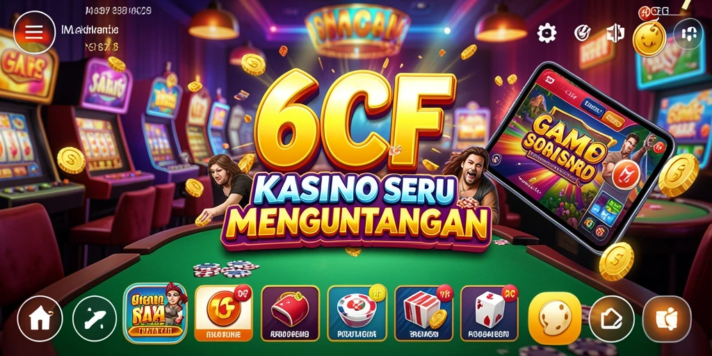 Tampilan gameplay Kasino yang menarik dan mengasyikkan di 6CF.