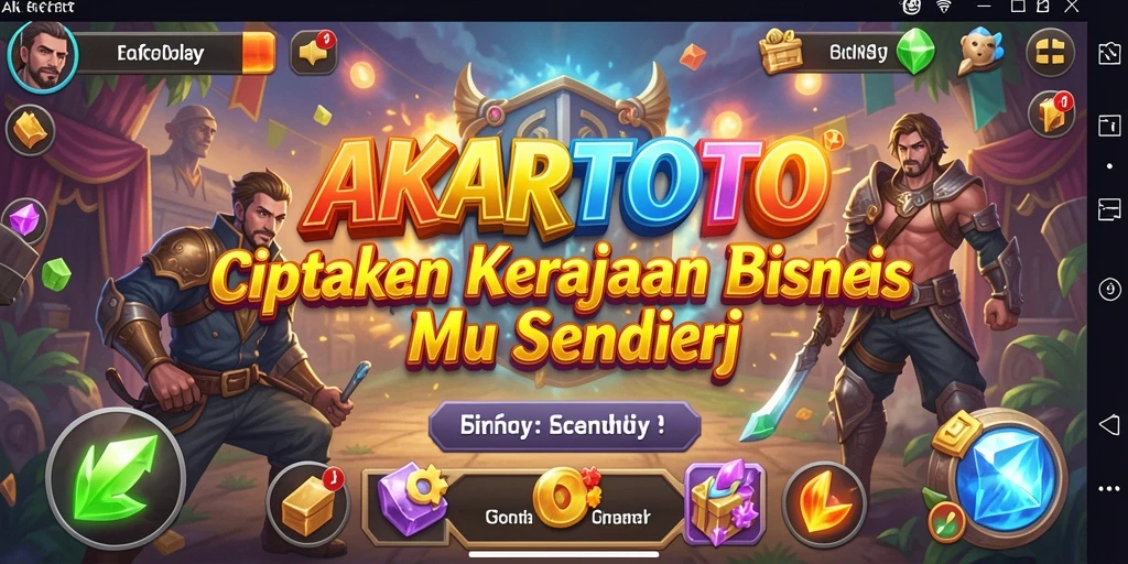 Tampilan gameplay AKARTOTO yang seru dan menarik.