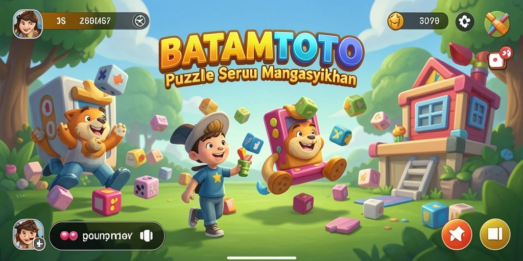 Tampilan gameplay <strong>BATAMTOTO</strong> yang penuh warna dan menantang puzzle.