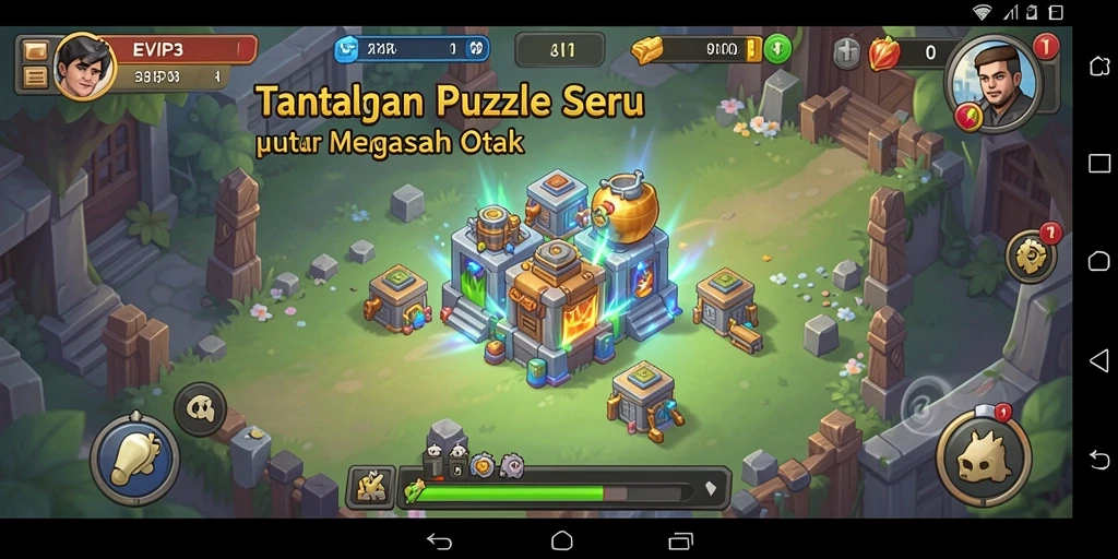 Tampilan gameplay EVIP3 yang menarik dan penuh tantangan Puzzle.