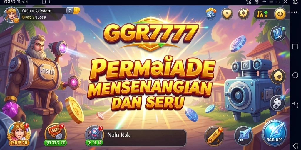 Tampilan layar permainan GGR7777 yang penuh warna dan aksi seru.
