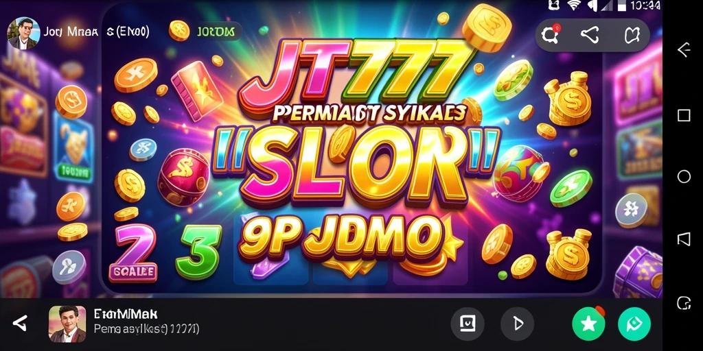 Screenshot gameplay menarik dari JT777 menampilkan pengalaman bermain Slot yang seru.