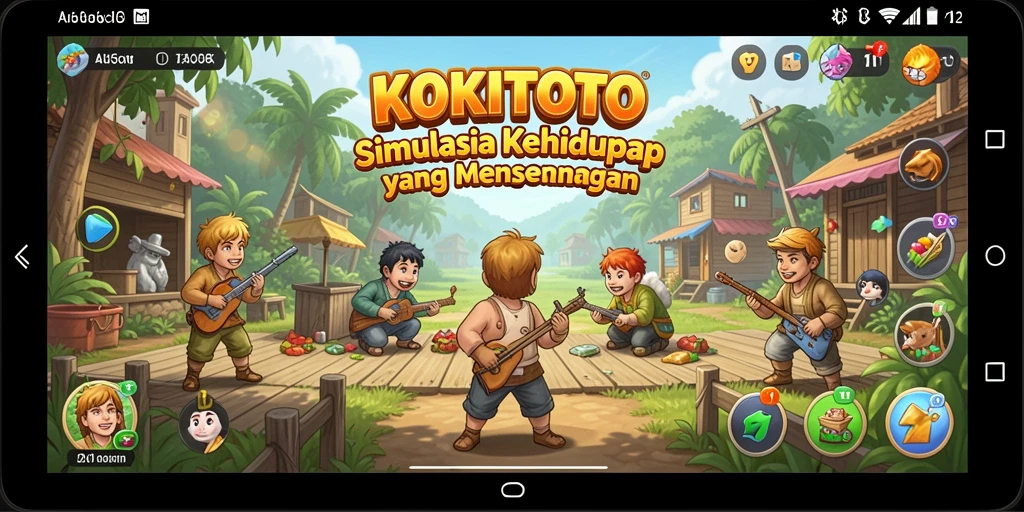 Tampilan gameplay KOKITOTO yang seru dan interaktif.