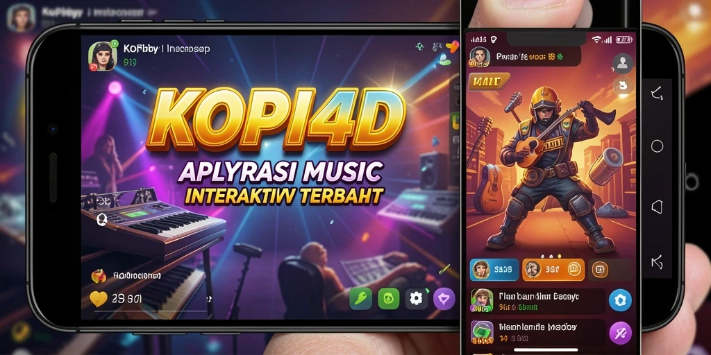 Tampilan gameplay menarik di KOPI4D dengan fitur menyanyi interaktif.
