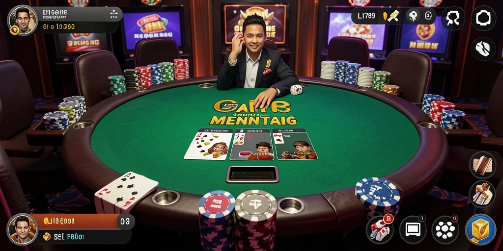 Tampilan gameplay seru dan mendebarkan dalam permainan Poker LI789.