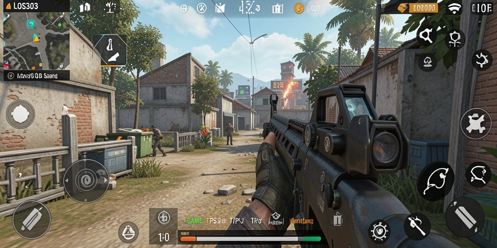 Tampilan gameplay intens dalam LOS303 saat pertempuran epik.
