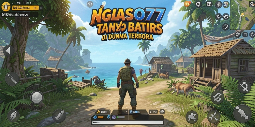 Screenshot gameplay NGASO77 yang menunjukkan keindahan dunia terbuka.