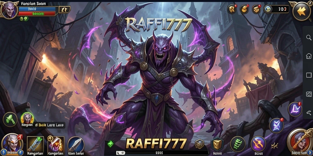 Screenshot RAFFI777 menampilkan suasana mencekam dan gameplay menakutkan.