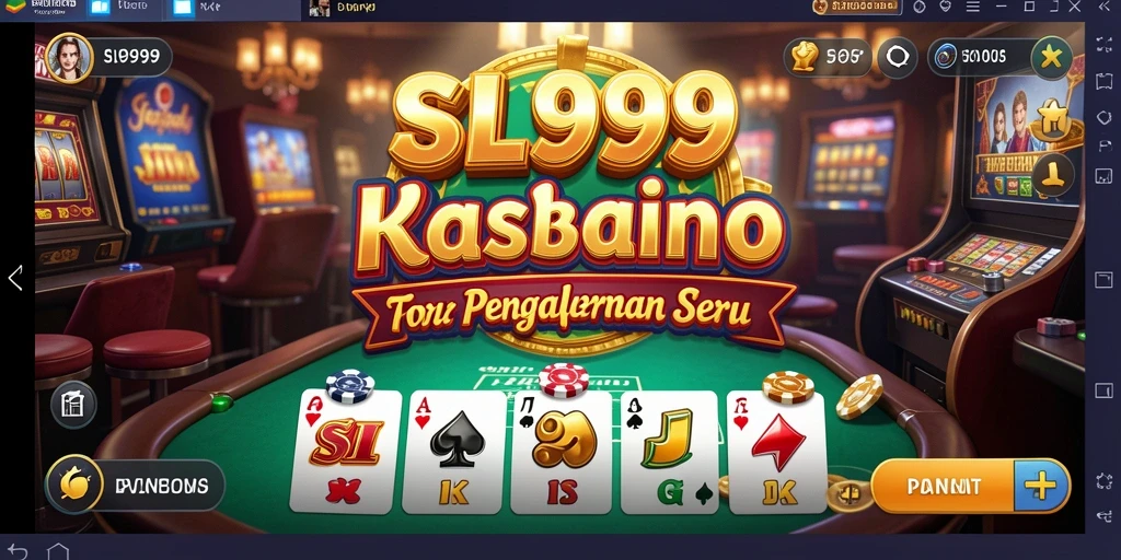 Tampilan menarik dari gameplay kasino di SL999