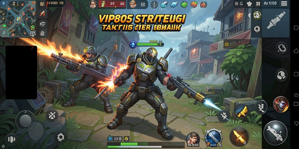 Tangkapan layar dari gameplay VIP805 dengan tampilan strategi yang intens.